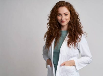 Portrait of smiling young doctor Portrait of smiling young doctor